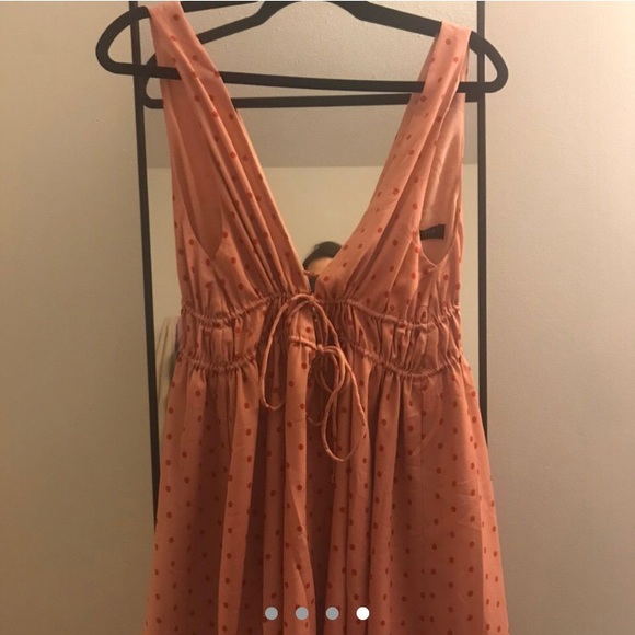 **SOLD**Keep It Real Dress Spot On - Peach - Picture 3 of 3